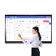 4th-I5, 4G+32g 75 Inch Win10 4K 20 Point Touch Screen Smard Board LCD Interactive Flat Panel Display with Android Windows for Education and Video Conference