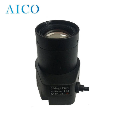 1/1.8" Format F2.1 DC Auto Iris 6MP 12-40mm CS Mount Csmount CCTV Varifocal CS-Mt Zoom IR Objektiv Lens for Face Recognition