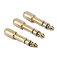 Factory High Precision CNC Custom Machining 6.3mm to 3.5mm Plug Audio Video Brass Adapter Plug Audio Headphone Adapter Plug Accessories