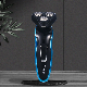 4D Rechargeable Electric Shaver Waterproof Cordless Triple Blade Shavers for Men