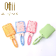 New Mold Paddle Shape Air Cushion Massage Hair Brush with Soft Touch Paint and with Bow Decoration