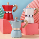 Classical Design Eco-Friendly Colorful Aluminum Espresso Camping Coffee Pot Coffee Maker manufacturer