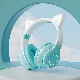 2023 New Model Bt35 Hot Selling LED Light Cat Ear Headset Headphone
