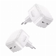 Us/EU/UK Plug Pd 3.0 Dual USB C Foldable Wall Charger Fast Charging Port Output 35W Type C Charger for iPhone 15 PRO