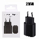 Hot Sale EU Plug Super Fast Charging Adapter for Samsung Pd Charger USB C to USB C Cable for Galaxy S23 S21 S20 Note 20