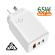  65W Pd Type C USB Charger GaN Fast Chargers QC 4.0 3.0 Portable Quick Charge Adapter for MacBook iPhone Xiaomi Huawei Samgsung