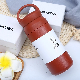 300/500ml Simple Vacuum Flask Double Wall Stainless Steel Bottle with Handle Lid