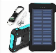  Dual USB Power Bank Waterproof Battery Portable Solar Panel Charger with LED Light