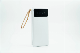  Portable Charger Built-in Cable, 1000mAh Slim Power Bank with 5 Outputs and LED Display for iPhone, Type C and Micro V8