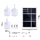 Set of 4 Solar LED Bulbs Home Solar Power System with Mobile Phone Charger