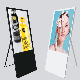  Portable Mobile Digital Signage LCD Screen Advertising Display Foldable Portable Digital Poster for Shopping Mall/Store