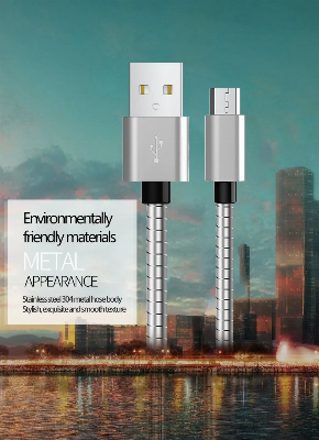 Metal Tube Fast Charging 5pin Mobile Phone Accessories for Android Micro