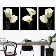 Wholesale Decorative Wall Art White Flower HD Picture Waterproof Living Room Bed Room Decor Canvas Painting Picture