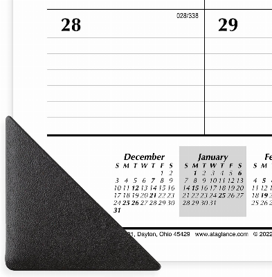 2024 Monthly Wall Calendar, Large Desk Pad, Ruled Blocks, 21-3/4" X 17" for 12 Months