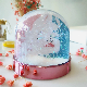  OEM Snow Globe Photo Frame with Glitter Customized E-Coating Base
