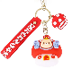 New Novelty Stress Release Keychain with Custom Logo Strap for Promotion Gifts