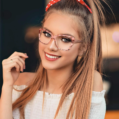 Fashion Anti-Blue Light Tr90 Eyewear Glasses Optical Transparent Eyeglasses for Women