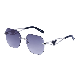  Good Quality Daily Fashion Anti-Slip Polygon Rimless Sun Glasses UV 400