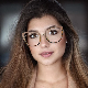  Ready Goods Retro Ladies Optical Frames Tr90 Spring Metal Temples Face-Lift Anti-Blue Myopia Glasses