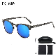  Classic Retro Half Frame Fashionable Color Film Metal Silicone Reflective Glasses