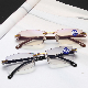  Anti Blue Light Blocking Rimless Readingglasses Women Men Square Presbyopic Glasses Diopters +1.0 1.5 2 2.5 3.0 3.5 4