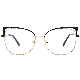 2022 Fashionable Oval for Glasses for Girls Wholesale Ready Goods Metal Eyewear