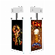  43 Inch Hanging Double Sided Transparent LCD Screen Thin Advertising Digital Video Display Player