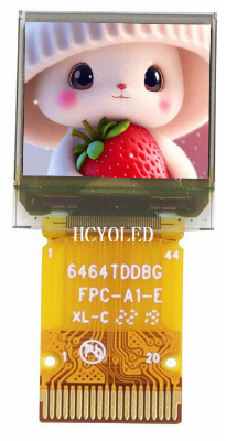 Low Temperature Operation 0.6" Full-Color OLED Display Ug-6464tddbg01