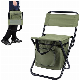 Compact Fishing Stool Foldable Outdoor Beach Camping Chair with Cooler Bag manufacturer