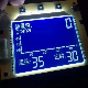 Blue White Stn Liquid Crystal Display LCD with White LED Backlight
