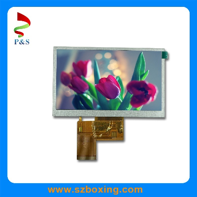 5.0-Inch 480 X 272 LCD Panel, 300 Nits, with Touch Option