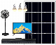 Solar Home Theater Systems Solar Soundbar TV System with High Glass Super Bass HiFi Surround Sound Soundbar+ 32" Solar LED TV+ 65W Solar Panel
