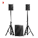 T. I PRO Audio Mini Active Line Array Speaker Professional Speakers Set for Concert