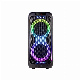 Temeisehng Double 8 Inch Portable Speaker with 8shape Colorful Light