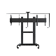 to Taiwan Nb Avt1800-65-2A Dual Screen TV Mobile Cart 40"-65" LED LCD Plasma TV Mount Trolley Stand with AV Shelf and Camera Holder