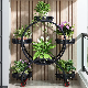 Planter Rack Flower Stand Pot Holder Stackable with Tray Ci25149