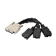  Factory Price High Quality Stable Video Transfer Black Vhdci SCSI68 Male to 3 HDMI Female Splitter Cable for 1 Vhdci Video Sharing 3 Monitors