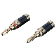  High-Quality Banana Plug Gold-Plated Carbon Fiber Solder Type Connector