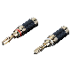 High-Quality Banana Plug Gold-Plated Carbon Fiber Solder Type Connector