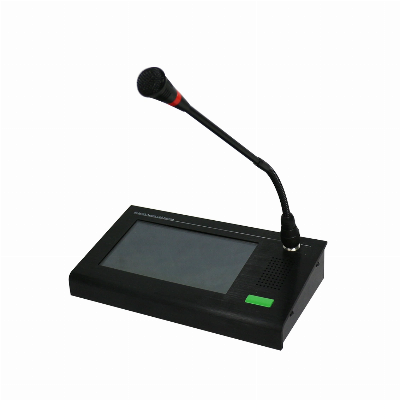 7" Touch Screen IP Public Address System Multi-Zone Paging Microphone Support Offline Talkback for Monitoring & Intercom