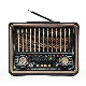  Px-19bt Vintage Portable Radio with LED Light Function Am/FM/Sw 3 Band Radio Bluetooth Speaker Support TF USB Card MP3 Player