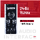  USB Audio Interface with 24bit 192kHz Sample Rate, Pramp Gain Structure Super Low Latency and High Quality Sound Quality