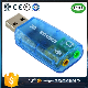 Transparent External USB Sound Card Free Drive USB5.1 Sound Card