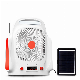 Tw009 8inch Mini Solar Battery for Fan with Light USB and Table Fans Solar Panel Charger for Household Camping