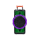 Home Radio DJ Sound Box Bass 12 Inch Portable Light Trolley Speaker manufacturer