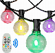 Commercial Christmas Decoration Outdoor Globe G40 RGB LED String Lights Dimmable Waterproof Patio Hanging Light Strings manufacturer