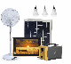  Mini Solar Powered 100watts Solar Energy System for Lighting Max. 6 Rooms and DC Fan and TV for off-Grid Areas