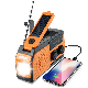  Dynamo Powered Torch Solar Hand Crank Noaa Weather Radio with 5000mAh Power Bank and Camping Lamp