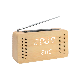 Mini Antique Screen Display Wooden Radio with LED Alarm Clock manufacturer