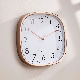  Living Room Wall Clock 12-Inch Silent Square Rounded Corner Luminous Wall Clock
